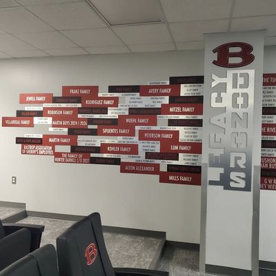 featured item, legacy wall plaques, donation, small, medium, large bhs