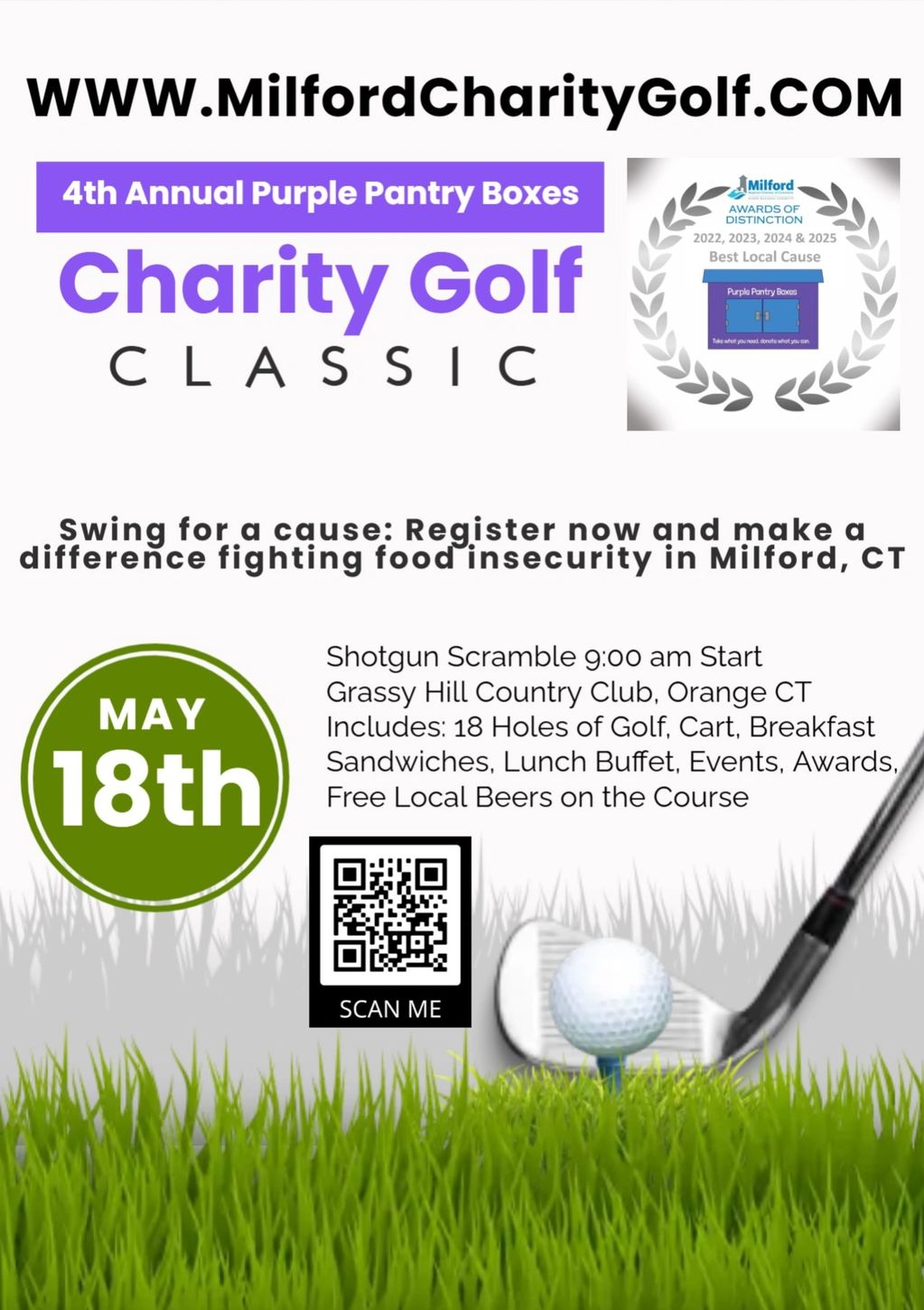 Play golf, drink beer, have fun, win prizes, and do good helping to fight food insecurity