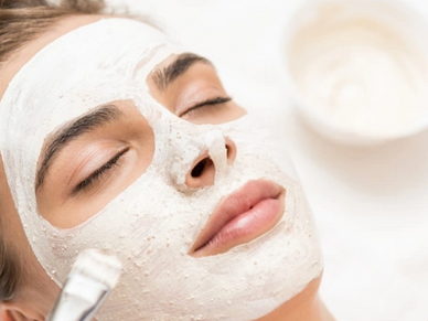 Facial treatments on women and men.