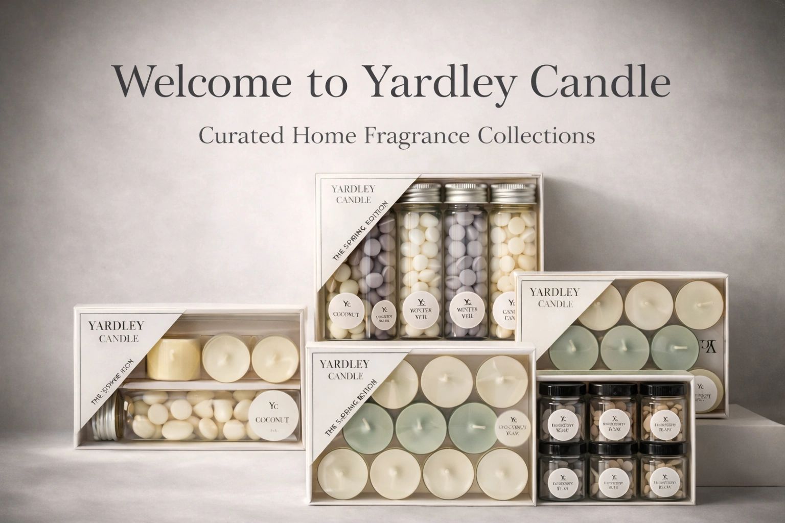 Elegant Yardley Candle sets featuring curated home fragrance collections.