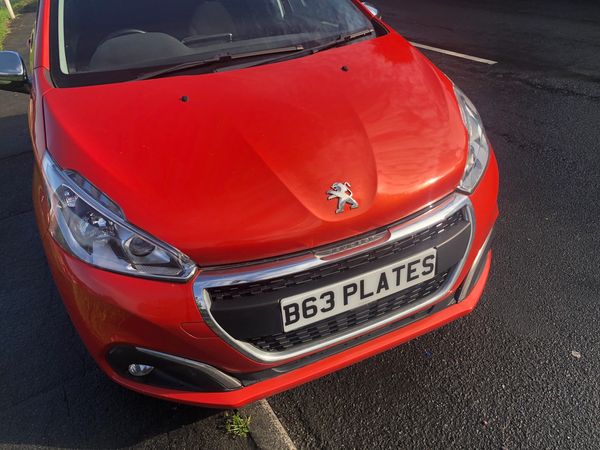 Front number plates from B63 Plates