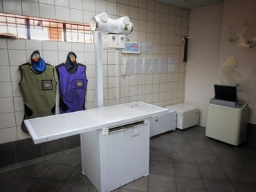 Animal hospital x-ray room