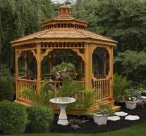 12x12 Victorian Octagon Gazebo w/screen kit