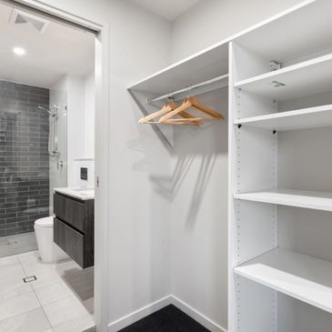 oversized Bathrooms and closets