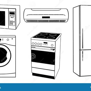 Washer and Dryer, Fridge and Freezer, Range and Oven, Microwave and Controlled HVAC system