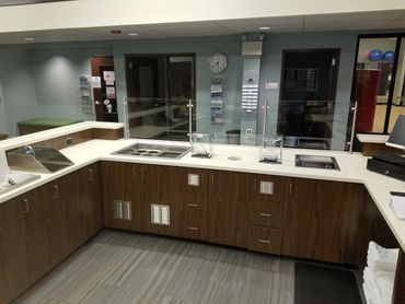 Commercial plumbing project in a gym. Full juice bar installation in Mechanicsburg PA