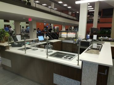 Commercial plumbing project in a gym. Full juice bar installation in Mechanicsburg PA