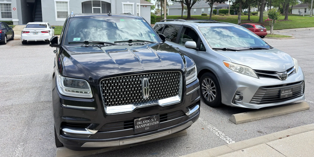 SUV and minivan for transportation in Orlando and Disney