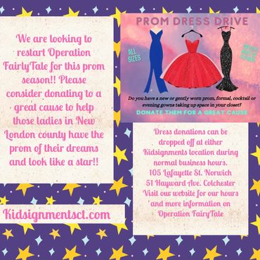 Now accepting like new dresses to give to those who need a little helping hand. More details coming!