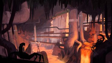 The Lava Maintenance Tunnels - deep beneath the ground are massive tubes that power the island.