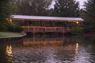 Covered Bridge over Lake