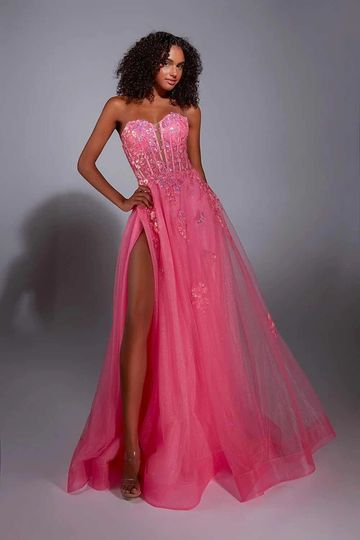 Aerie Couture 298 Cambridge GTA Kitchener Waterloo high slit fairytale strapless corset style