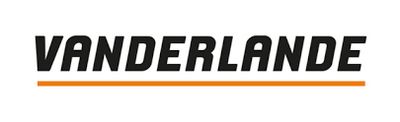 Logo of Vanderlande with bold black text and an orange underline.