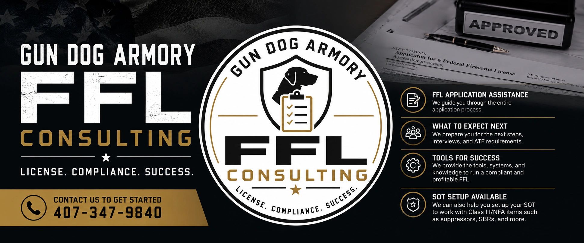 Gun Dog Armory offers FFL consulting for license success with expert guidance and setup assistance.
