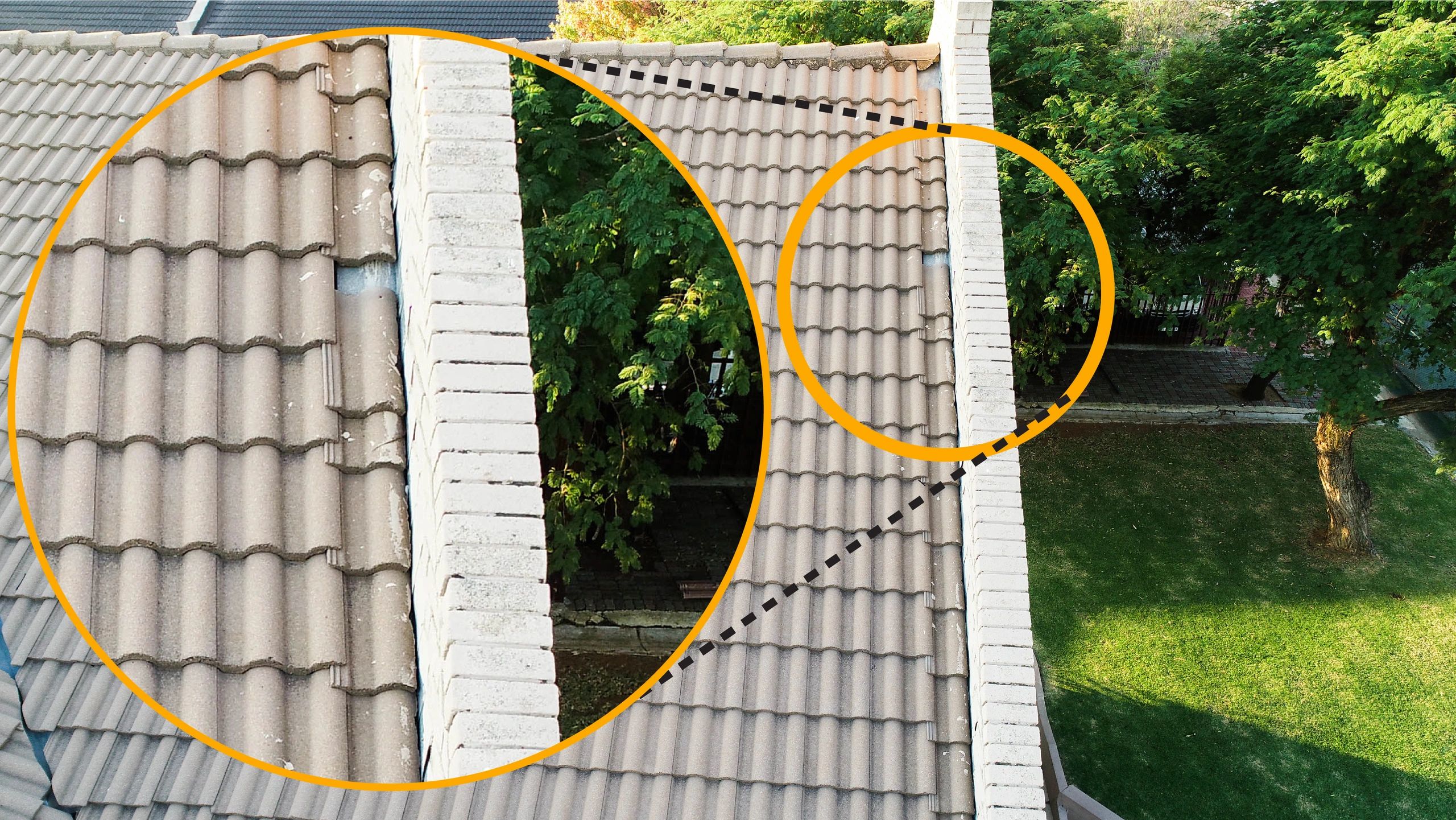 Drone roof inspection