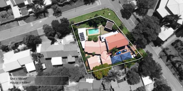Drone footage of real estate