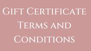 Pocatello massage Gift Certificate terms and conditions