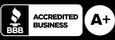 The Better Business Bureau logo. An A+ rating for businesses.
