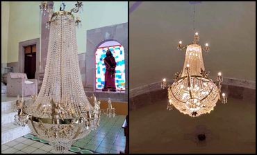 Reparacion de candil, limpieza de candil, restauracion de candil, fabricacion candil, iluminacion