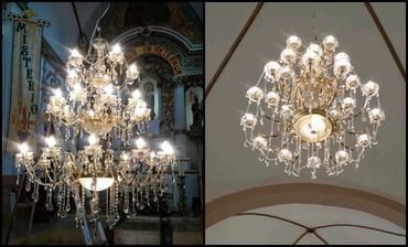 Reparacion de candil, limpieza de candil, restauracion de candil, fabricacion candil, iluminacion