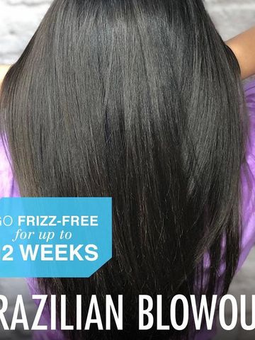 frizz free hair up to 12 weeks with Brazilian blowout
