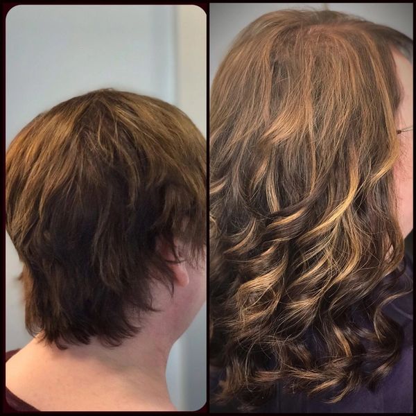 fusion extensions to instantly making short hair longer