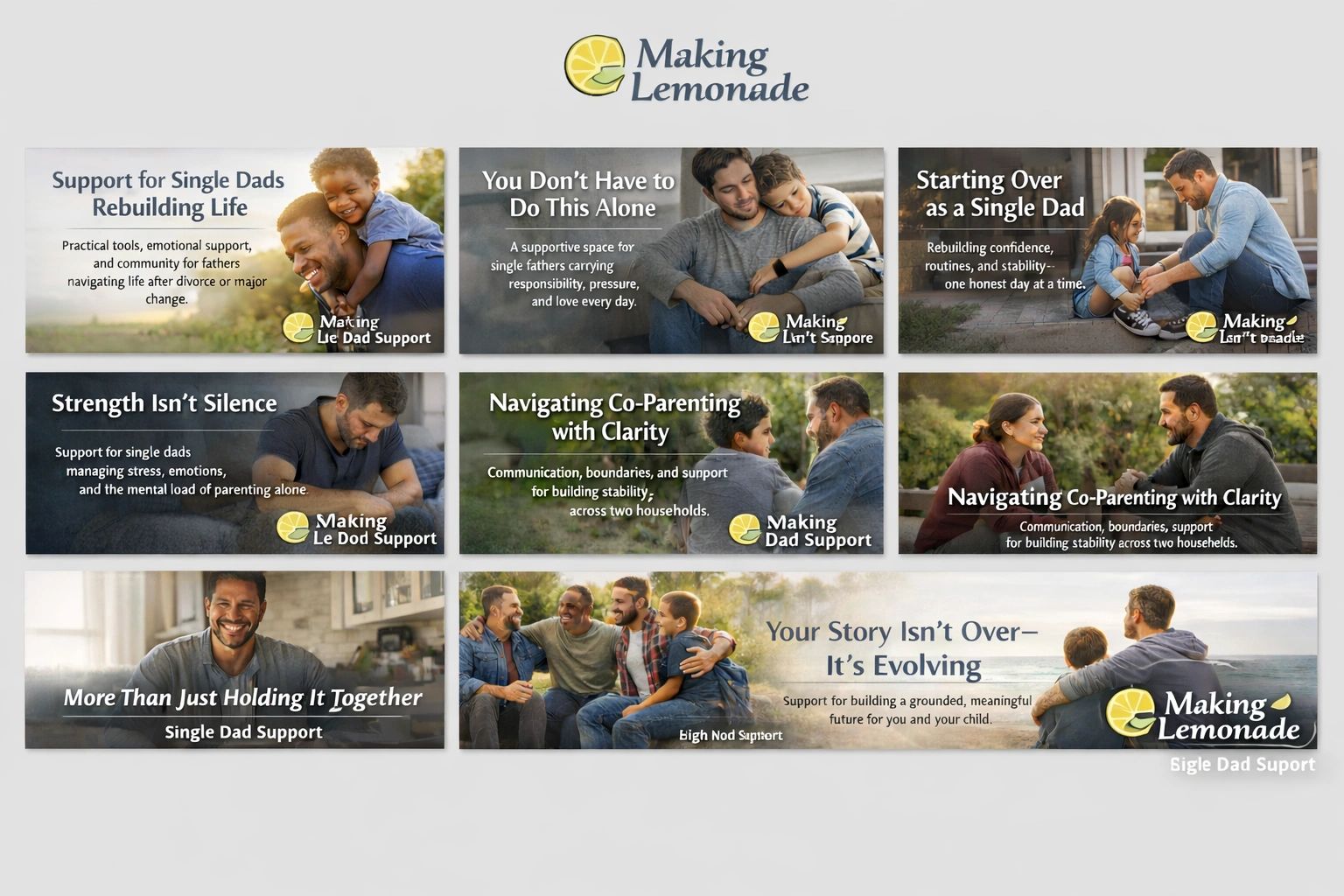 Supporting single dads. Supporting single fathers. Single parents after divorce