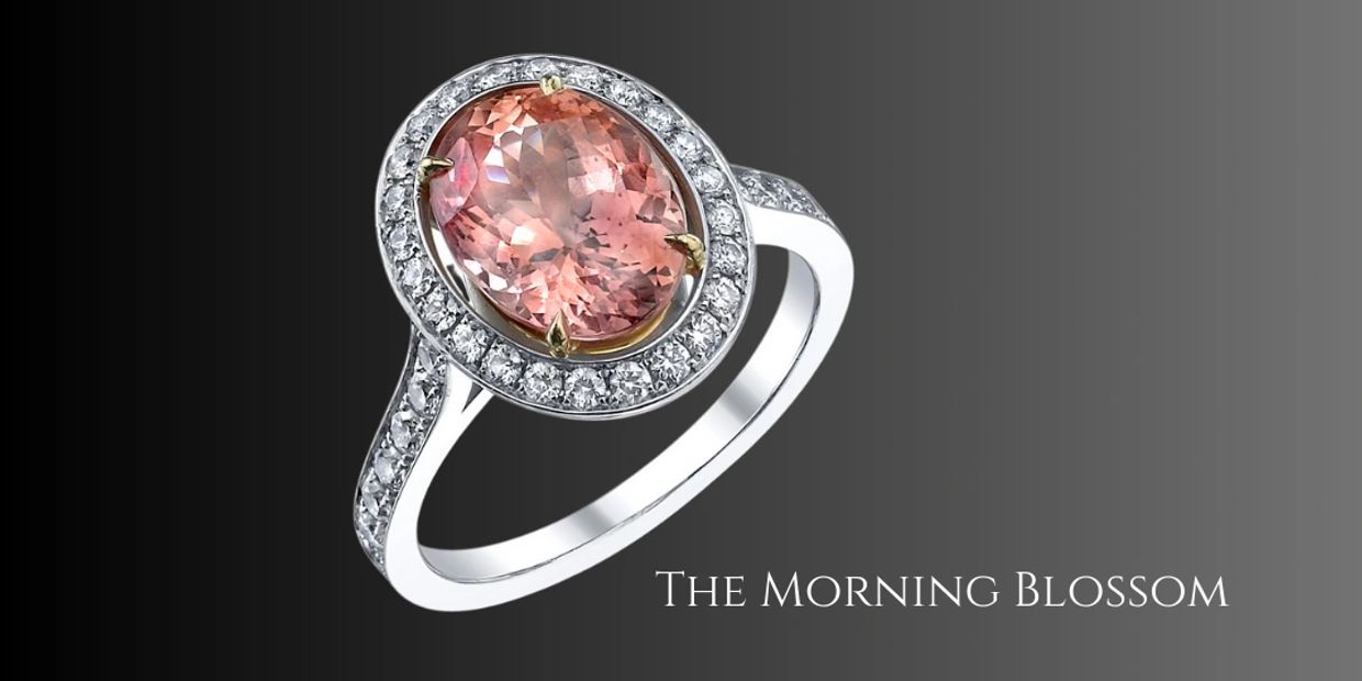 Padparadscha Sapphire Engagement Ring: Rare pink-orange gem, timeless elegance - Beverly Hills