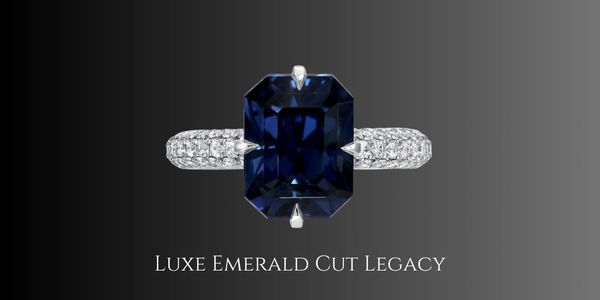 Discover a 4.01-carat blue emerald-cut Spinel cocktail ring, platinum setting, micro-set diamonds.