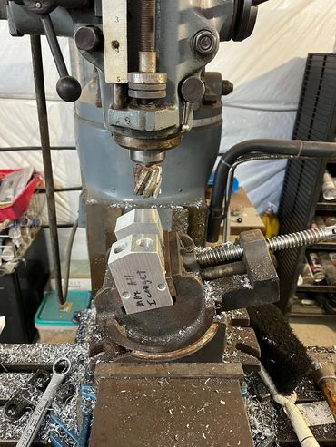 Custom valving units we designed and machined for the custom pressure washing deck we built for a cu