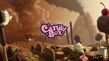 Happy creatures in a fantasy land where everything is made of chocolate and candy.