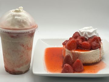 Get your choice of Cheesecake with your choice of shake.