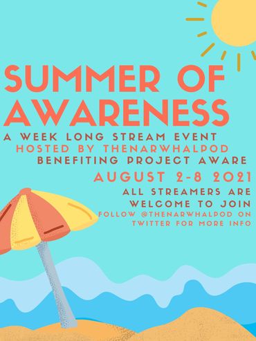 charity event summer poster august stream event streamers ocean conservation