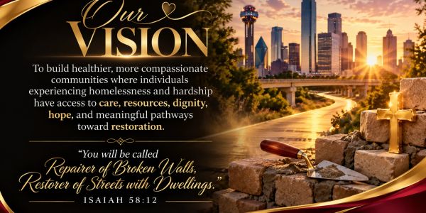 Vision for compassionate communities aiding those facing homelessness.
