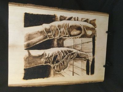 Pyrography art