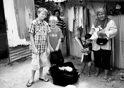 Charity begins on holiday take an extra suitcase of unused clothes and give to someone in need !