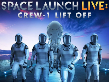 space launch live crew 1 lift off
