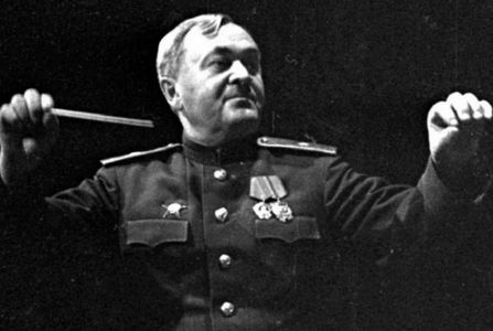 Alexandrov conducting the Red Army Choir at early beginning. Now conducted by Gennadiy Sachenyuk