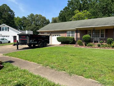 Driveway safe dumpster rental