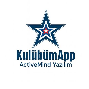 ActiveMind Yazılım tarafından geliştirilen kulüp yönetim uygulaması KulübümApp logo tasarımı.