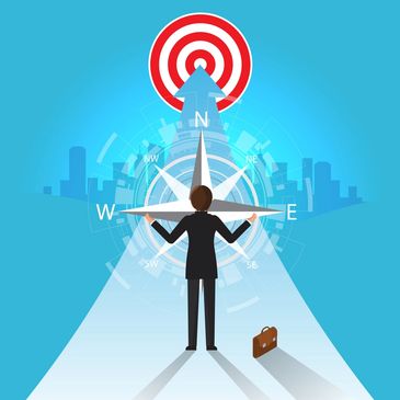 Arrow targeting a bulls eye