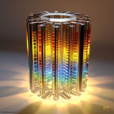 Inspired by Vacuum Tube technology with anode and cathode plates which originally brought television