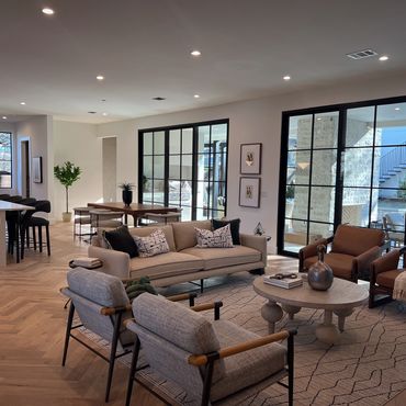 Horseshoe Bay Hill Country Texas Living Room House Remodel Builder Developer Calico Development