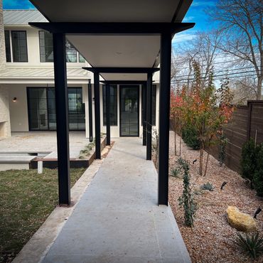 Horseshoe Bay Hill Country Texas Outdoor Walkway House Remodel Builder Developer Calico Development