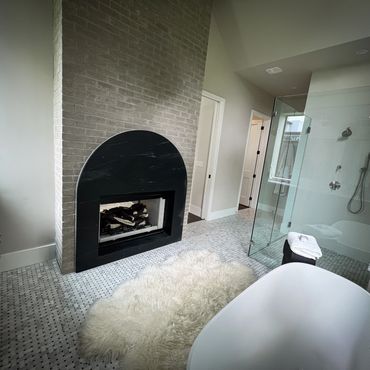 Horseshoe Bay Hill Country Texas Fireplace House Remodel Builder Developer Calico Development