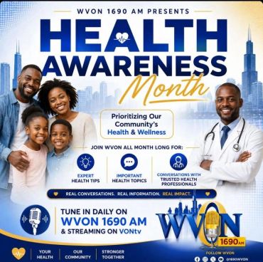 Health Awareness Month promotion by WVON 1690 AM.