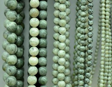 Local Serpentine beads from Massachusets.  Rounds Beads, Shaped beads, rondelle, 