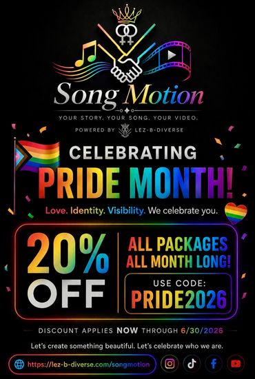 Song Motion celebrates Pride Month with a 20% discount on all packages.