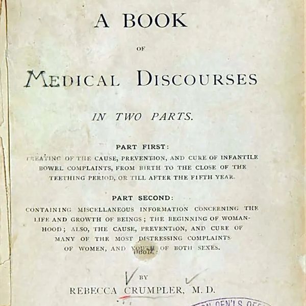 A Book of Medical Discourses by Rebecca Crumpler, M.D. #nbwpd