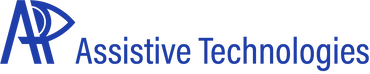 A-R is capitalized so the bend of the R is shaped like half of an eye then assistive technologies.